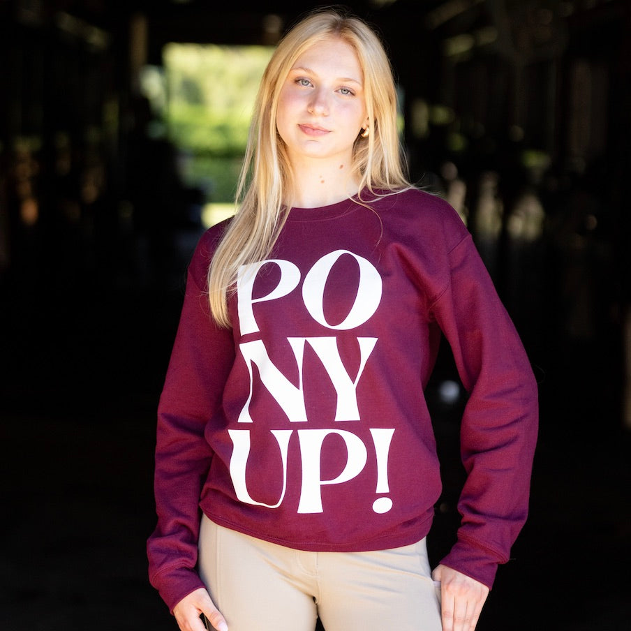 PONY UP! Sweatshirt | Rich Burgundy