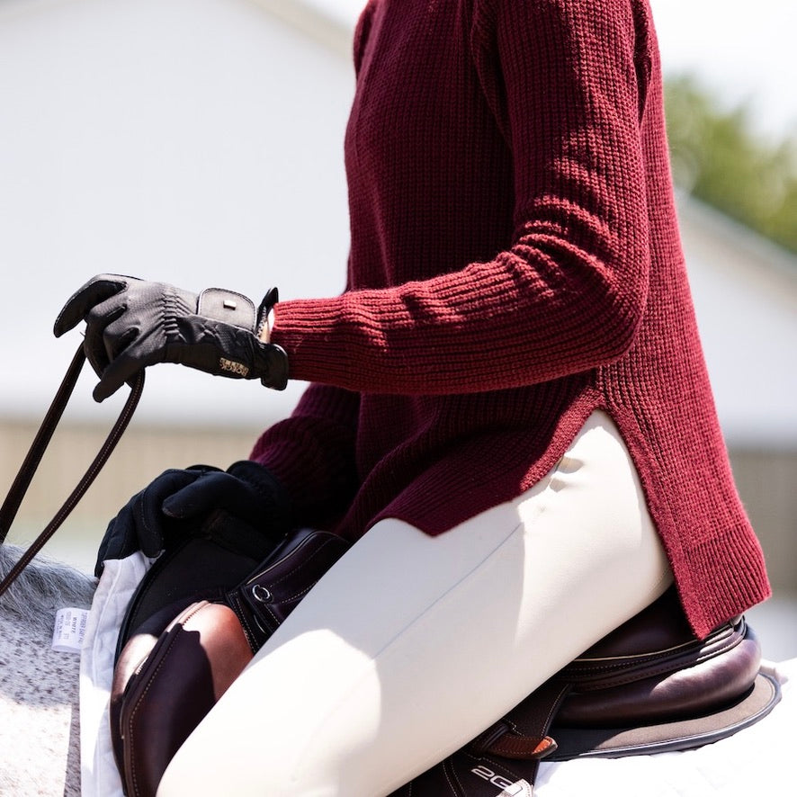 Knit Sweater | Rich Burgundy