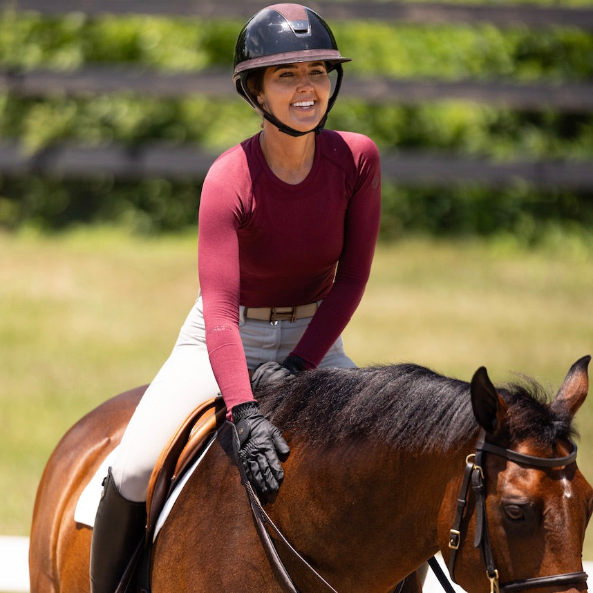 The 'KENNEDY' Seamless 2.0 Long Sleeve | Rich Burgundy