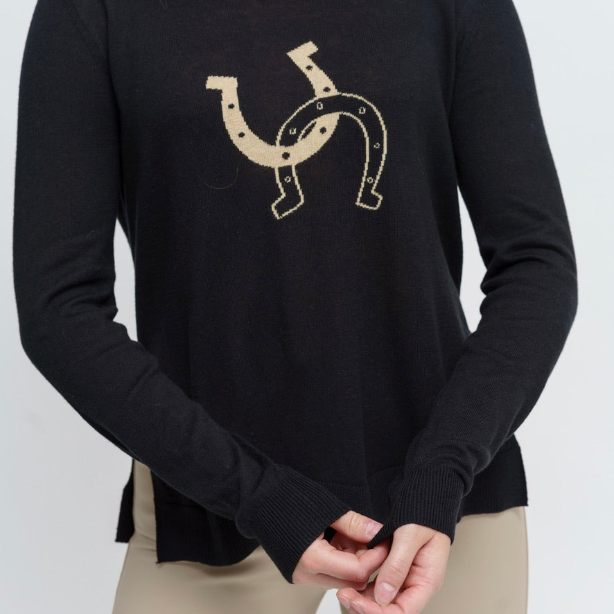 HORSESHOE Sweater | Classic Black