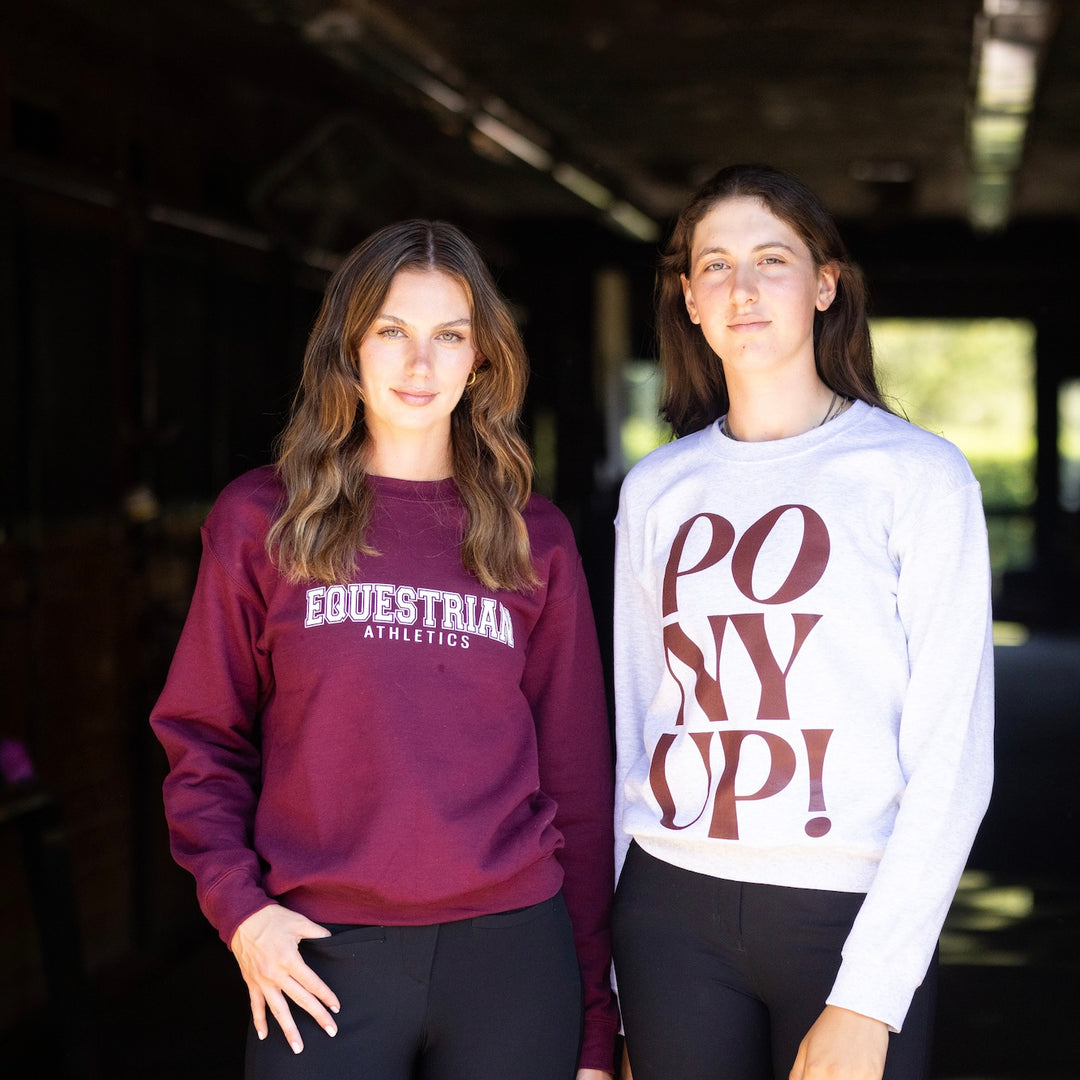 EQUESTRIAN ATHLETICS Sweatshirt | Rich Burgundy