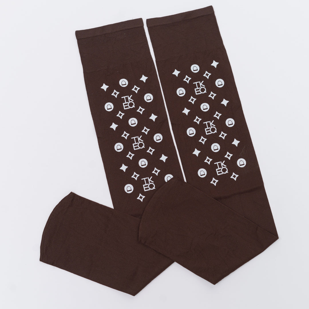 MONOGRAM Boot Socks | Espresso