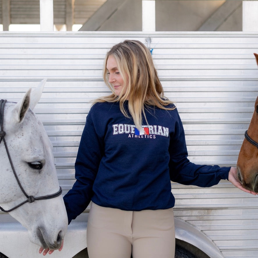 EQUESTRIAN ATHLETICS Sweatshirt | Classic Navy