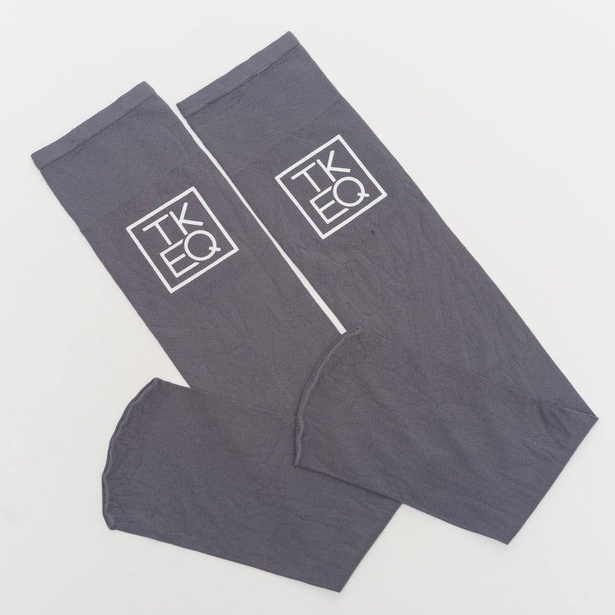 TKEQ Logo Boot Socks | Nickel