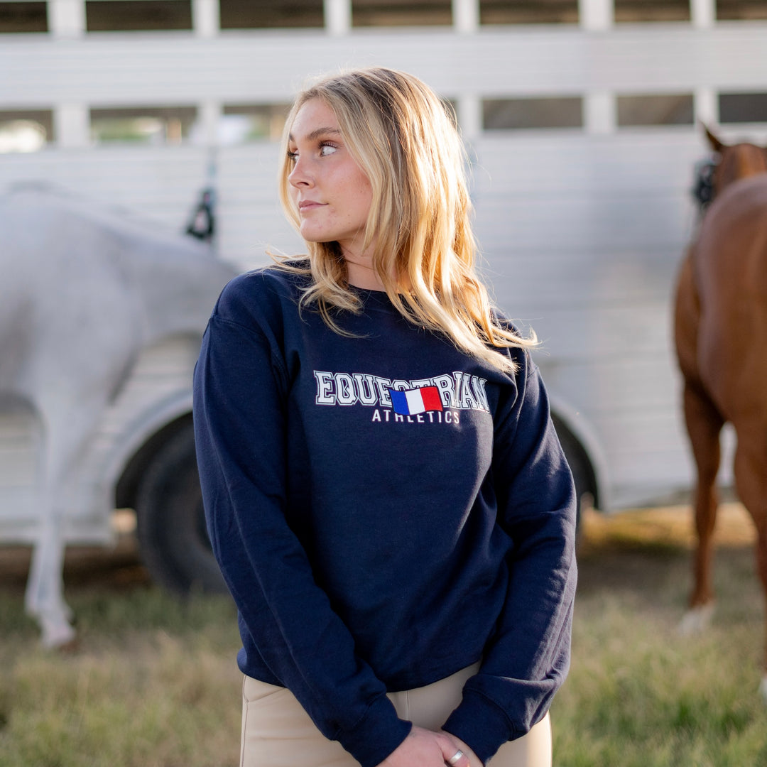 EQUESTRIAN ATHLETICS Sweatshirt | Classic Navy