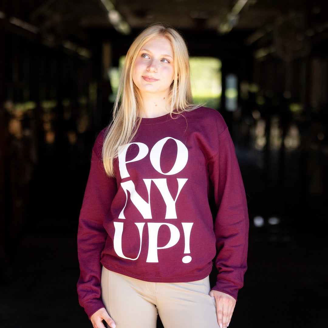 PONY UP! Sweatshirt | Rich Burgundy