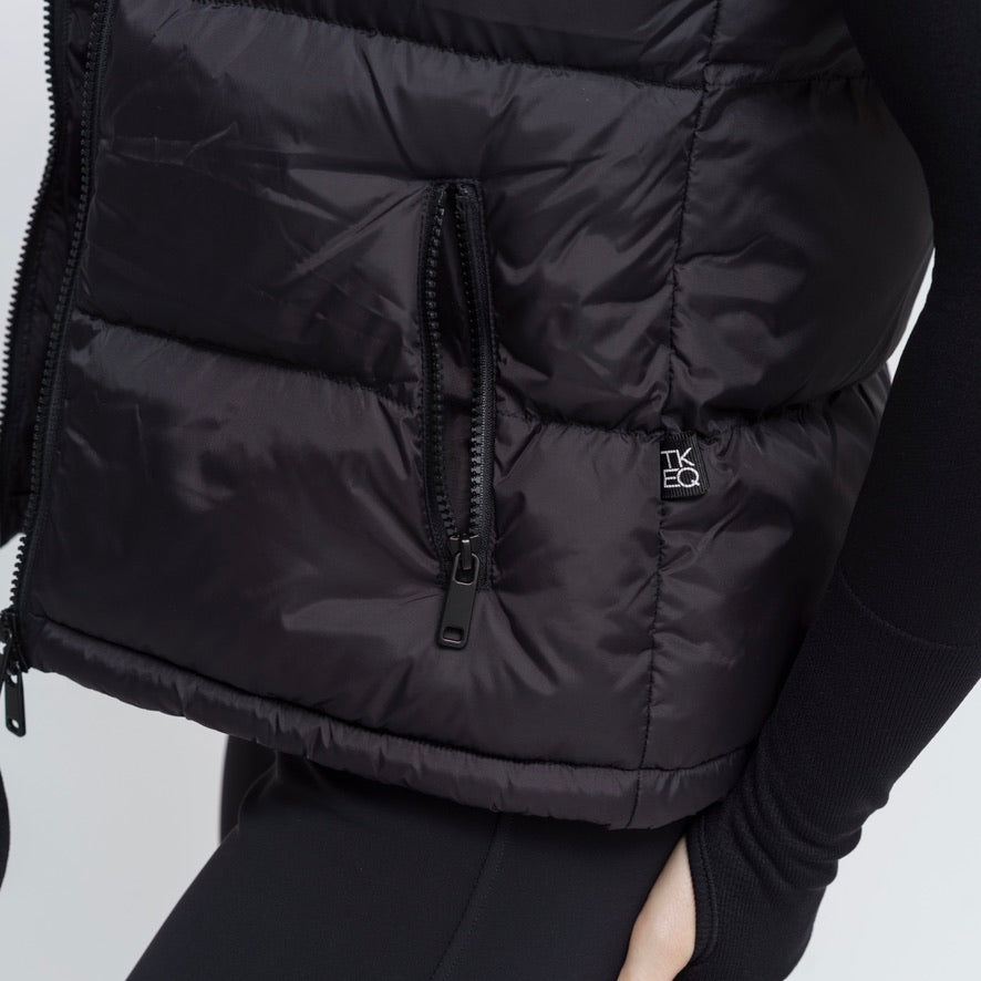 The TKEQ Puffy Vest | Classic Black