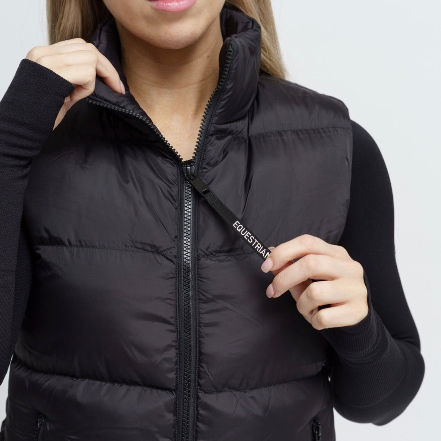 The TKEQ Puffy Vest | Classic Black